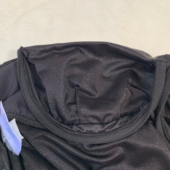 Lands' End black strappy tankini with underwire - Size 8 - Picture 8 of 10